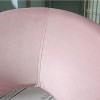 CAVINAS Velvet Upholstered Accent Chair with Gold Metal Frame, Curved Back Armchair for Dining or Living Room - 3 of 4