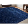 HomeRoots 5' X 7' Navy Blue Shag Hand Tufted Area Rug - 2 of 4