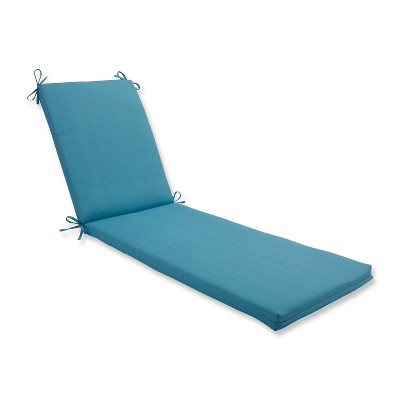 Indoor/Outdoor Forsyth Pool Blue Chaise Lounge Cushion - Pillow Perfect