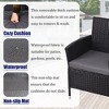 Aghana Digitals Indoor Outdoor Loveseat with Storage Coffee Table, PE Rattan 2-Seat Bench with - 2 of 3