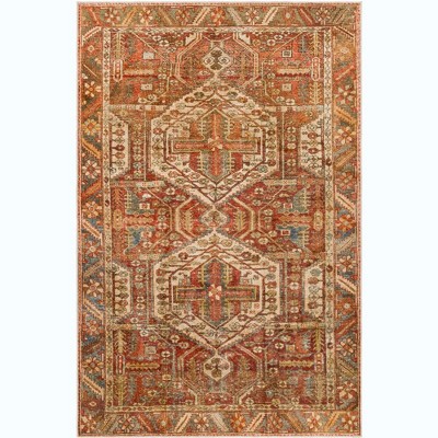 Mark & Day St David Washable Woven Indoor Area Rugs Burnt Orange
