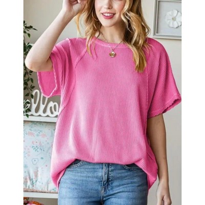 Women's Hot & Sassy Ribbed Tee - HEIMISH USA