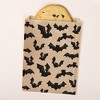 Big Dot of Happiness Black Bats Kraft Brown Paper Treat Bags, Halloween Individual Candy Snack Favors, Greaseproof Sandwich Cookie Bags - 25 Count - 2 of 4