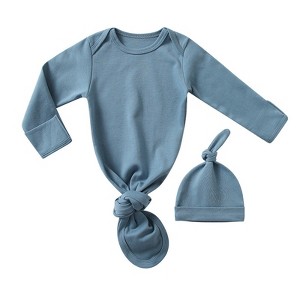 MyKids-USA Baby Sleeping Bag Hat Set Spring Summer Baby Sleepwear Anti-Kicker Surprise Jump Swaddling Clothes - 1 of 4
