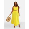 Rebdolls Women's High Shine Drop Waist A Line Maxi Skirt - 2 of 4