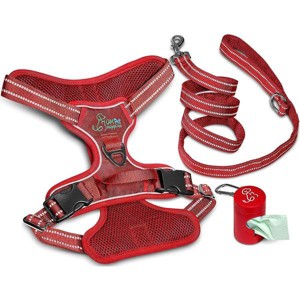 Gm Harness Leash Poo Bag Holder Set - 1 of 4