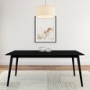 Plank+Beam 72" Mid Century Modern Dining Table, Solid Wood Kitchen & Dining Room Table for 6 - 2 of 4