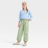 Girls' Twill Cargo Jogger Pants - Cat & Jack™ - 3 of 3