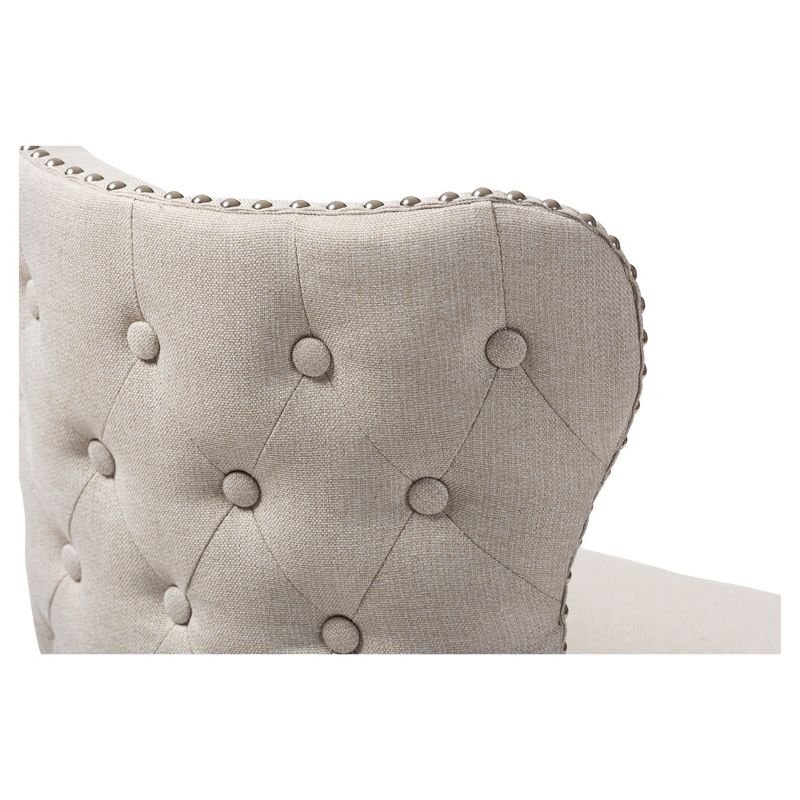 Gradisca Modern And Contemporary Wood Finishing Upholstered Barstools Set Of 2 - Baxton Studio, 5 of 10