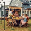 10FT Outdoor String Light Poles (2-Pack) – Heavy Duty Metal Hanging Poles for Patio, Garden & Backyard - 2 of 4