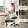 Pinmoco Office Chair Ergonomic Cross-Legged Desk Chair with Height Adjustable Wheels Meditation Chair - 4 of 4