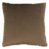 Saro Lifestyle Cheetah Print Faux Fur Pillow - Poly Filled, 22" Square, Brown - 2 of 3
