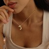 Personalized Bubble Letter Necklace | 14K Gold Plated Custom Initial Pendant - Dainty Chunky Name Jewelry Gift for Her - 2 of 4