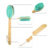 Unique Bargains Double Side Long Handle Bath Brush 4.13"x2.36" 1 Pc - 3 of 4