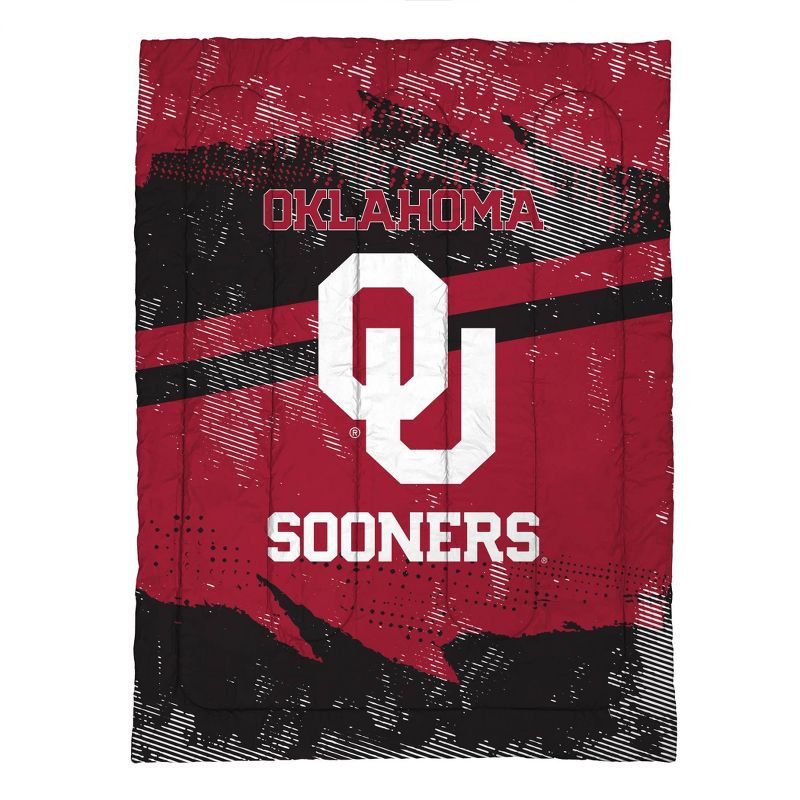 NCAA Oklahoma Sooners Slanted Stripe Twin Bedding Set in a Bag - 4pc, 2 of 4