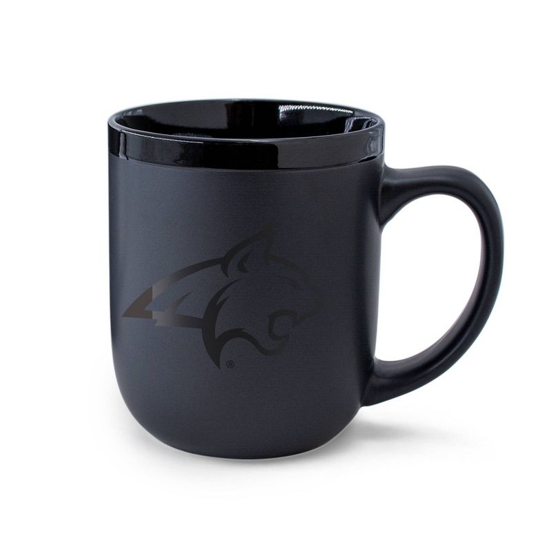 NCAA Montana State Bobcats 12oz Ceramic Coffee Mug - Black, 1 of 4