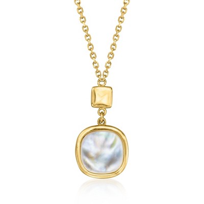 Ross-Simons Italian Mother-Of-Pearl Necklace in 14kt Yellow Gold