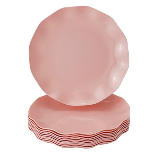 Silver Spoons Elegant Disposable Plastic Plates For Party, Heavy Duty ...