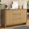 Heynemo Modern Storage Cabinet with 2 Doors, 3 Drawers & Framed Edge Design - 2 of 4