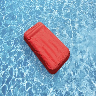 72" Red Inflatable SunSoft Fabric Pool Lounger