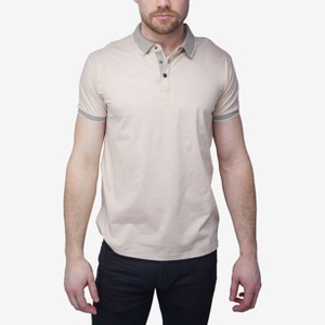 X RAY Men's Short Sleeve ribbed cuffs Polo Shirt - 1 of 4