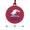 American University Eagles Logo Aluminum Holiday Christmas Tree Ornament - 3 of 4