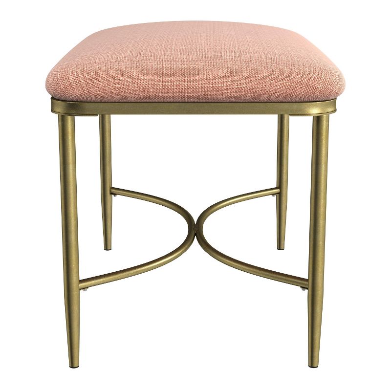 Wimberly Modern Backless Metal Vanity Stool - Hillsdale Furniture, 6 of 12