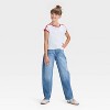 Girls' Mid-Rise Barrel Leg Jeans - art class™ - 3 of 3
