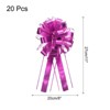 Unique Bargains Metallic Gift Wrapping Large Pull Bow for Wedding Baskets Presents 20 Pcs - 2 of 4