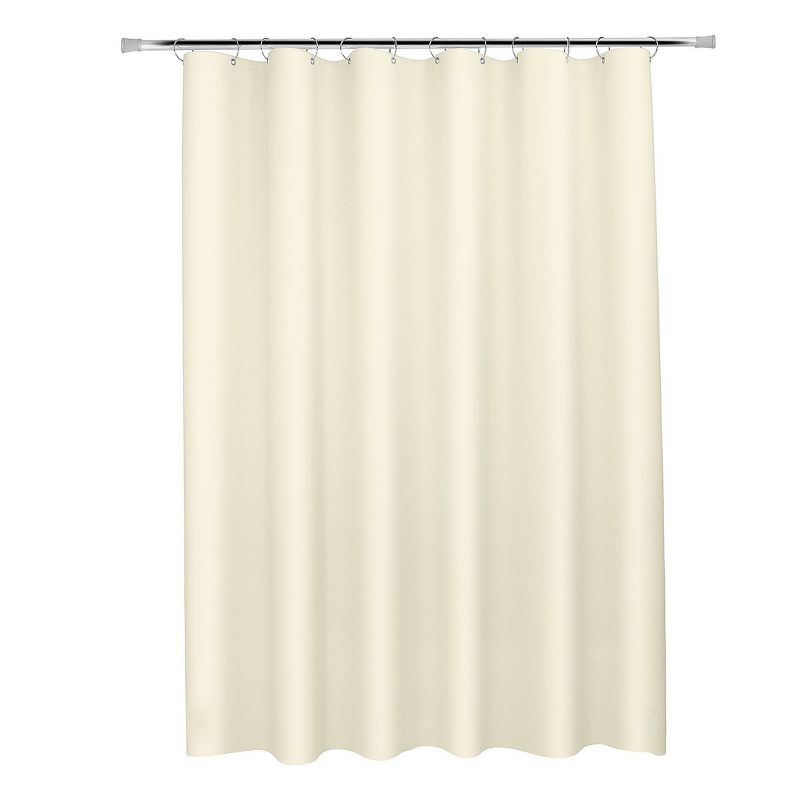 GoodGram The Clean Home Collection Heavy Duty Odorless & Non-Toxic Ivory Cream Colored PEVA Shower Curtain Liner, 2 of 4