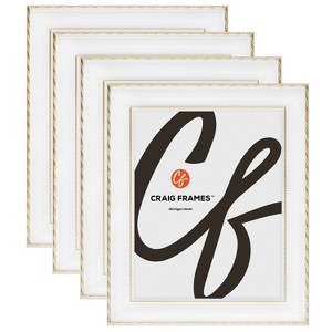 Craig Frames Victoria Ornate White and Gold Single Image Picture Frame - 1 of 4