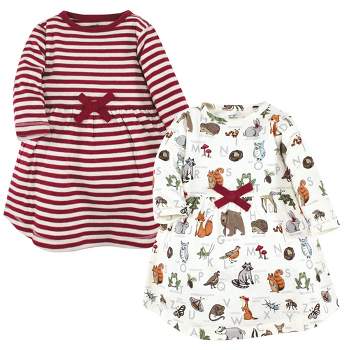 Touched by Nature Girls Organic Cotton Dresses, Woodland Alphabet