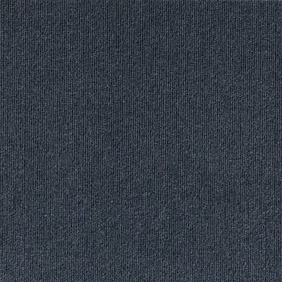 Ocean Blue Ribbed Carpet Tile