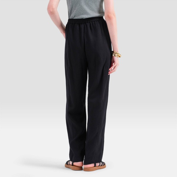 Pantalones de Pierna Recta con Cintura Elástica para Mujer - Universal Thread™ 2