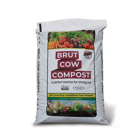 Brut Organic Pure Effective Nutrient Rich Garden Enhancer Cow Compost ...