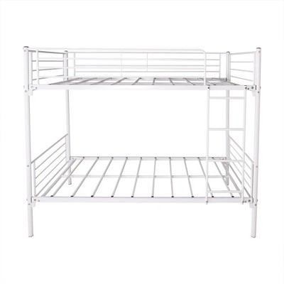 NicBex Twin Over Twin Bunk Bed with Metal Frame and Ladder for Kids,Girls,Boys