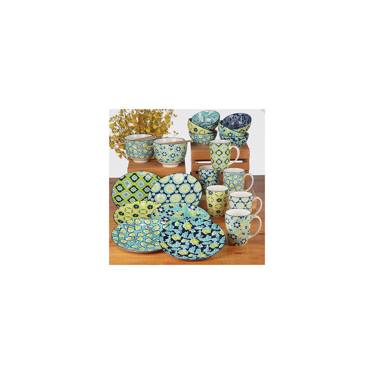 Certified International Set of 6 14oz Tapestry Mugs - thumbnail 10