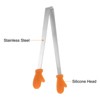 Unique Bargains Stainless Steel Tiny Gloves Shape Cooking Kitchen Food Tongs - 4 of 4