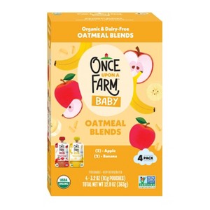 Once Upon a Farm Oatmeal Blends Organic Baby Food Variety Pack - 12.8oz/4pk - 1 of 4