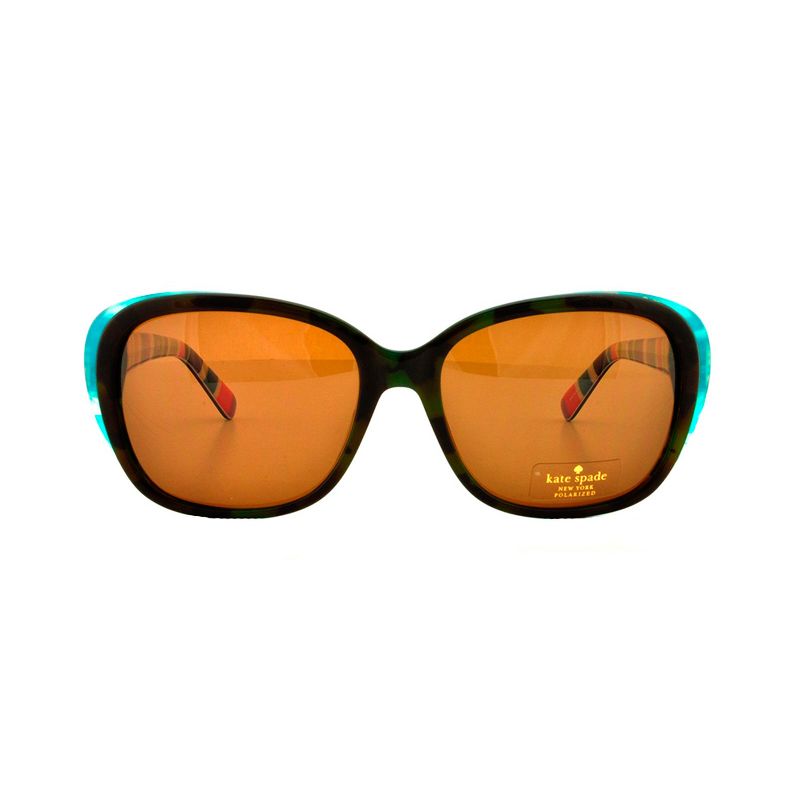 Kate Spade  X71P Womens Rectangle Polarized Sunglasses Olive 54mm, 2 of 4