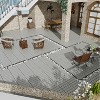 Dolonm SkyGrey Deck Tiles - 11.8" Interlocking Waterproof Flooring, All-Weather for Patio/Balcony - 2 of 4
