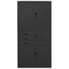 vidaXL Filing Cabinet Storage File Cabinet with Shelves for Living Room Steel - 2 of 4