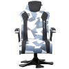 X Rocker Ergonomic Leather Gaming Office Desk Chair with Pedestal Swivel Base, Padded Arms and Headrest, and Foldable Backrest, Gray and Black Camo - image 2 of 4