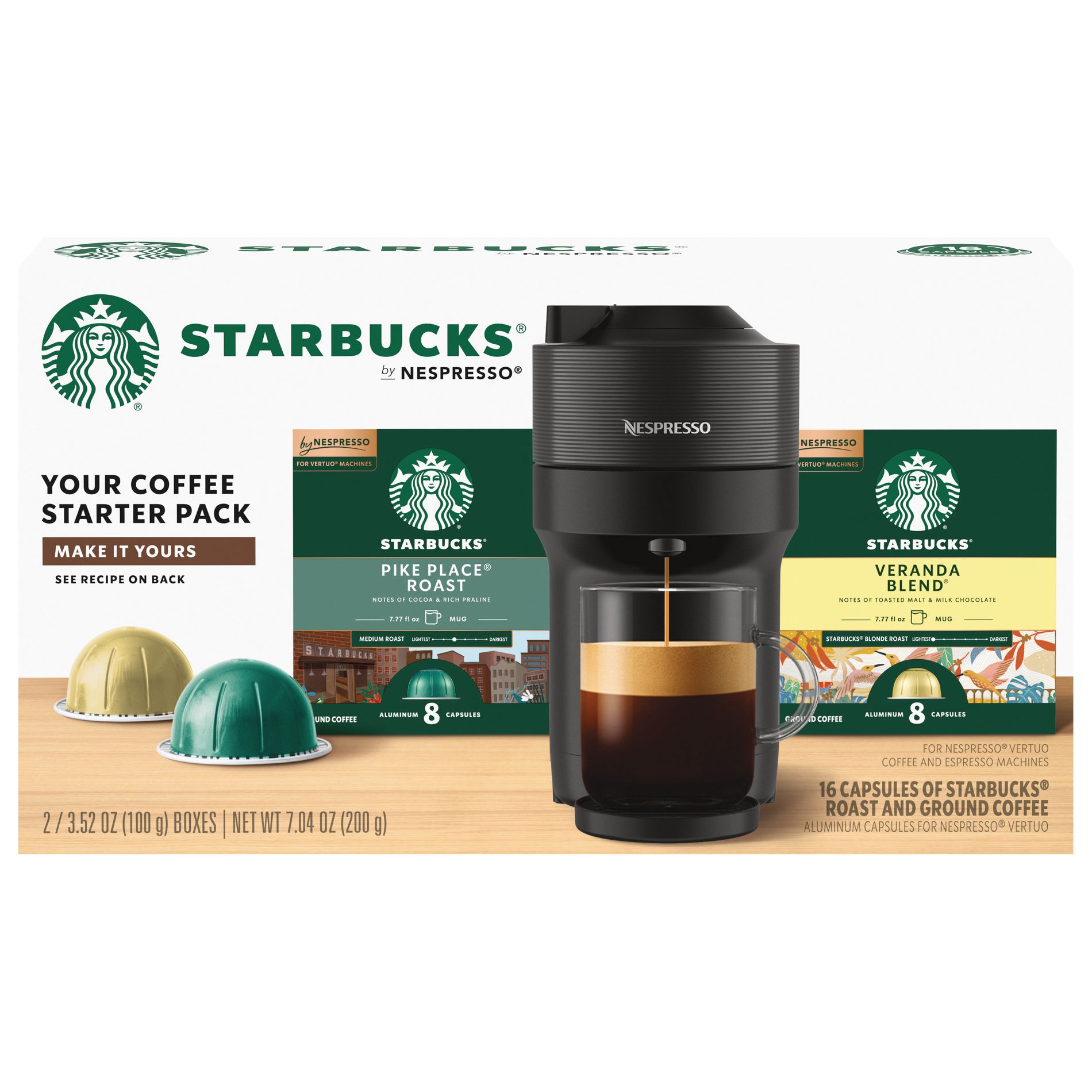 Starbucks Vertuo Line Medium Roast Dual Pack Coffee - 7.04oz/16ct