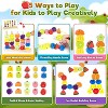 Wooden Beads Stacking Toy Set with Sequencing Game, Lacing and Shape Matching for Ages 2-5 - 4 of 4