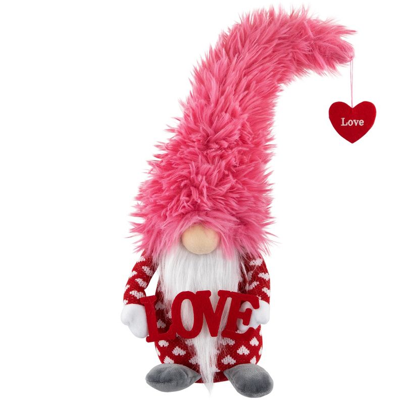 Northlight Fuzzy Love Valentine's Day Gnome - 18", 1 of 7