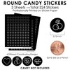 Big Dot of Happiness Mr. and Mrs. - Black and White Wedding or Bridal Shower Small Round Candy Stickers - Party Favor Labels - 324 Count - 3 of 4