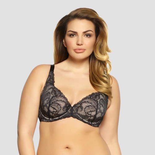 Paramour Women's Lou Lou Unlined Lace Bra - Black 42G, by Paramour
