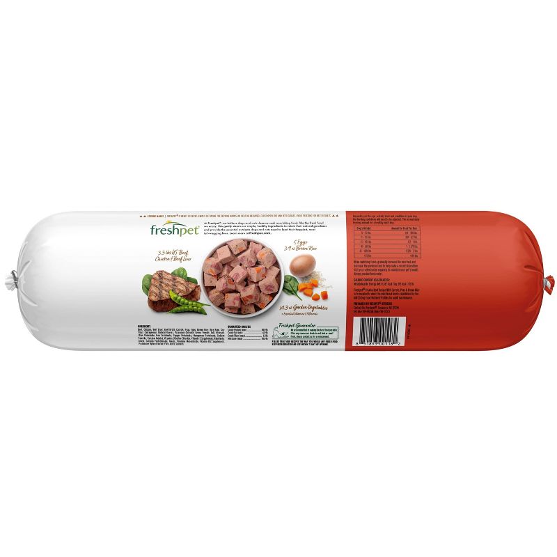 Freshpet Select Roll Chunky Vegetable and Beef Recipe Refrigerated Wet Dog Food, 3 of 4