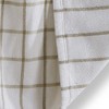 TAG Classic Reversible Double Cloth White Windowpane Cotton Machine Washable Kitchen Dishtowel 26L x 18W in. Decoration Decor - 2 of 3
